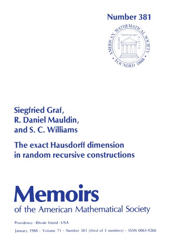 381 Exact Hausdorff Dimension in Random Recursive Constructions