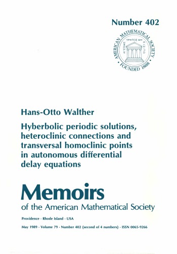 Hyberbolic Periodic Solutions, Heteroclinic Connections and Transversal Homoclinic Points in Autonomous Differential Delay Equations