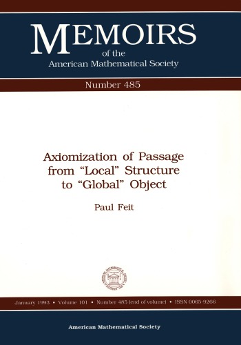 Axiomization of Passage from "Local" Structure to "Global" Object
