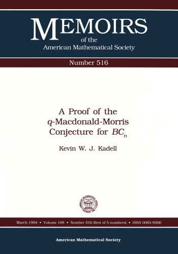 A Proof of the Q-Macdonald-Morris Conjecture for Bcn