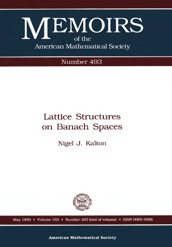 Lattice structures on Banach spaces