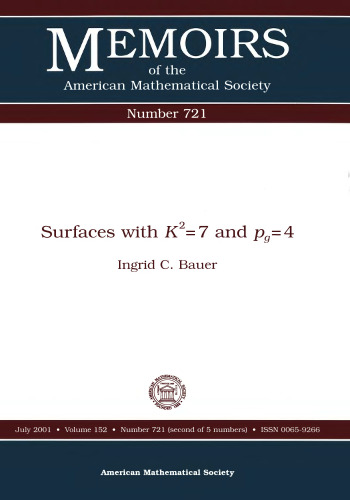 Surfaces With Kp2S=7 and Pg=4