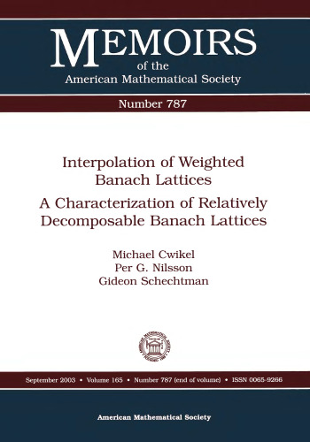 Interpolation of Weighted Banach Lattices: A Characterization of Relatively Decomposable Banach Lattices