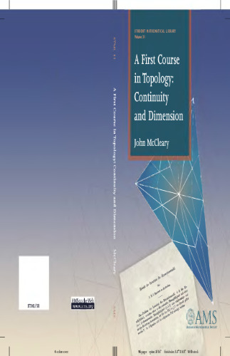 A first course in topology: continuity and dimension