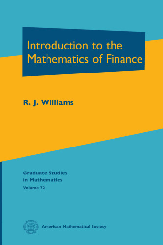 Introduction to the Mathematics of Finance