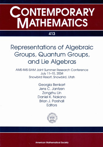 Representations of Algebraic Groups, Quantum Groups, and Lie Algebras