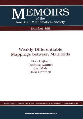 Weakly Differentiable Mappings between Manifolds