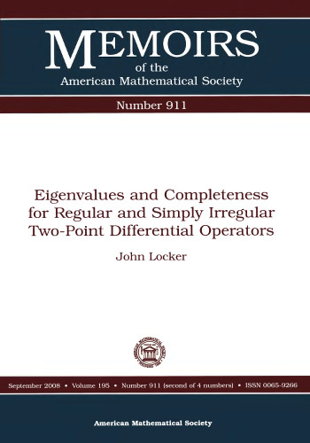 Eigenvalues and Completeness for Regular and Simply Irregular Two-point Differential Operators
