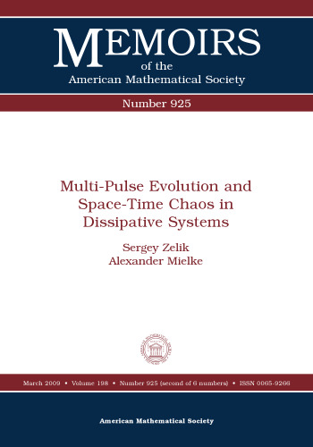 Multi-pulse evolution and space-time chaos in dissipative systems