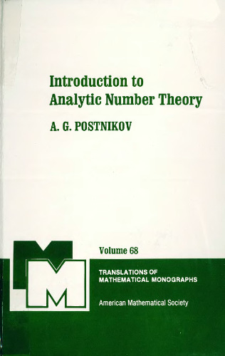 Introduction to Analytic Number Theory
