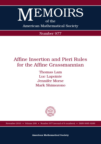 Affine insertion and Pieri rules for the affine Grassmannian
