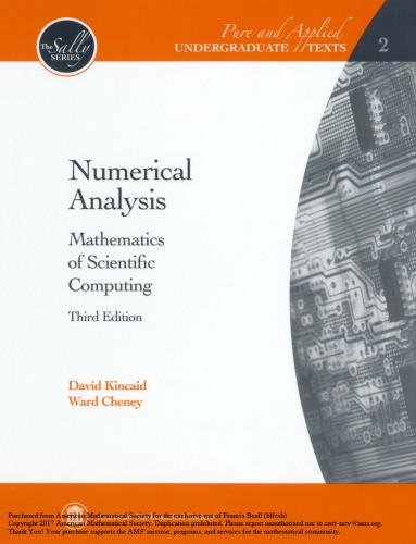 Numerical Analysis Mathematics of Scientific Computing
