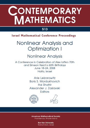 Nonlinear Analysis and Optimization I: Nonlinear Analysis