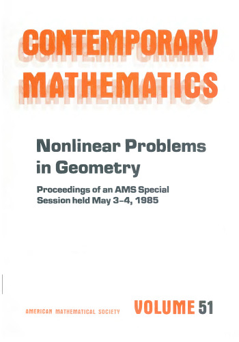 Nonlinear problems in geometry
