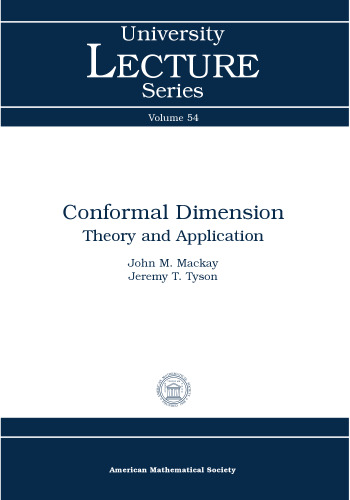 Conformal Dimension: Theory and Application