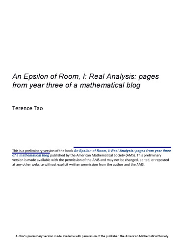 An Epsilon of Room, I: Real Analysis