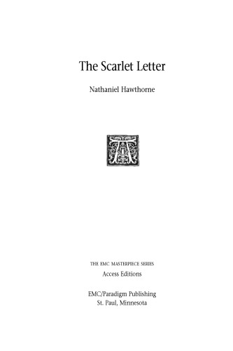 The Scarlet Letter (The Emc Masterpiece Series Access Editions)