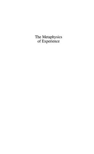 The Metaphysics of Experience: A Companion to Whitehead's Process and Reality