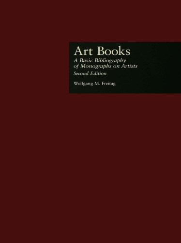 Art Books: A Basic Bibliography of Monographs on Artists