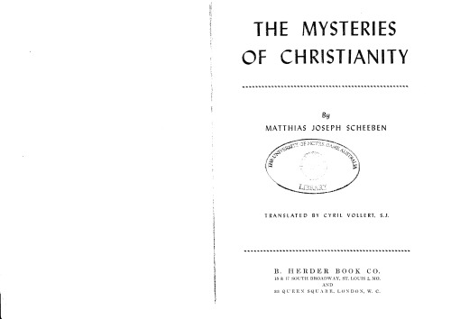 The Mysteries of Christianity