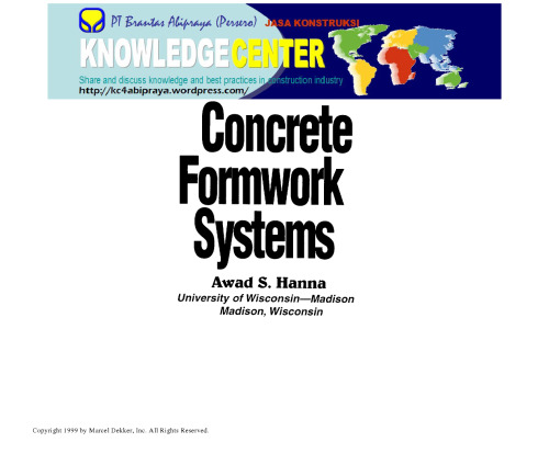 Concrete Formwork Systems (Civil and Environmental Engineering) (Civil and Environmental Engineering Series, Vol. 2)