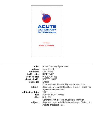 Acute coronary syndromes
