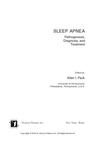 Sleep apnea: pathogenesis, diagnosis, and treatment