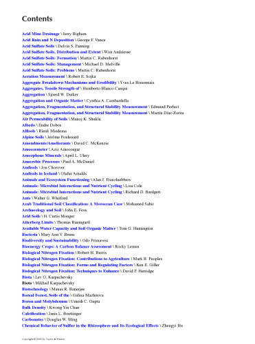 Encyclopedia of soil science