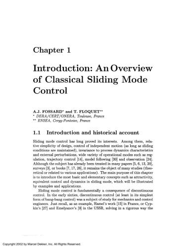 Sliding Mode Control in Engineering