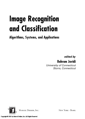 Image recognition and classification: algorithms, systems, and applications