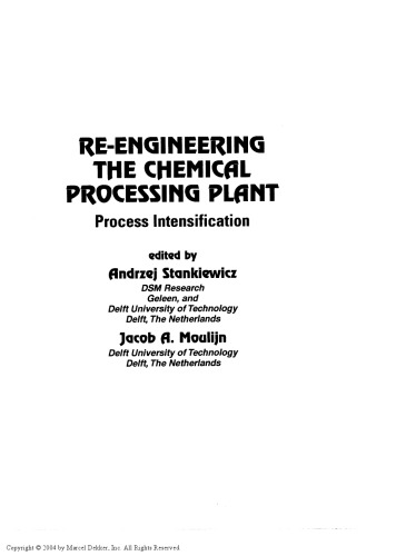 Re-Engineering the Chemical Processing Plant
