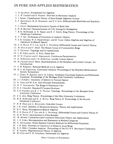Semisimple Lie Algebras