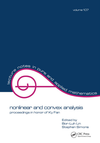 Nonlinear and Convex Analysis: Proceedings in Honor of Ky Fan