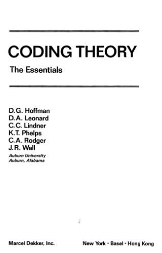 Coding theory: the essentials