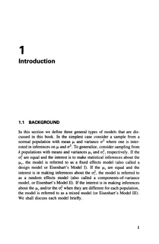 Confidence Intervals on Variance Components (Statistics: A Series of Textbooks and Monographs)