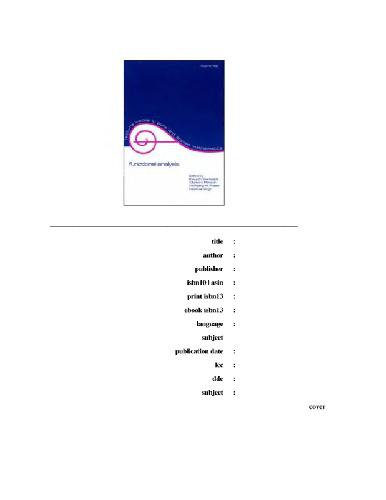 Functional analysis: proceedings of the Essen conference