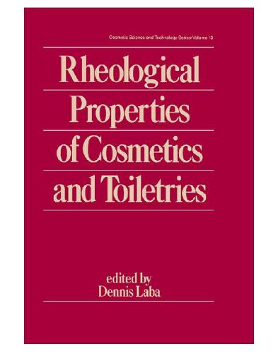 Rheological Properties of Cosmetics and Toiletries