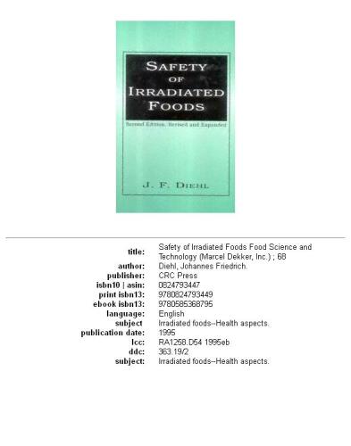 Safety of irradiated foods