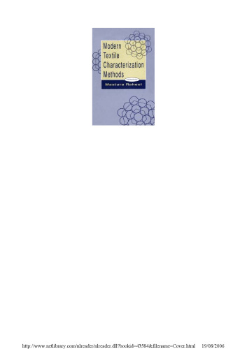 Modern textile characterization methods