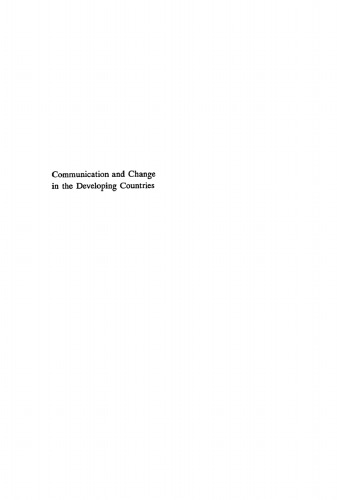 Communication and Change in the Developing Countries