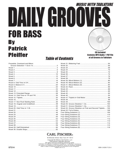 Daily Grooves for Bass (Book & CD)