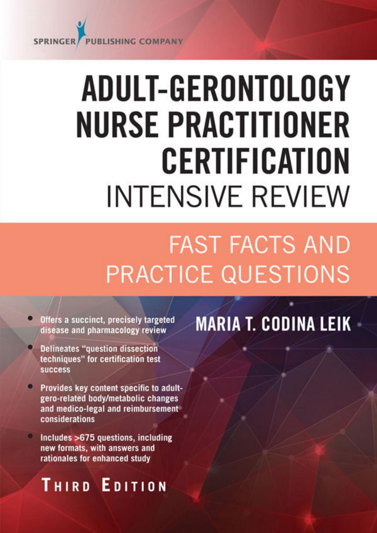 Adult-Gerontology Nurse Practitioner Certification Intensive Review: Fast Facts and Practice Questions (Book + Free App)