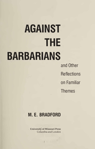 Against Barbarians