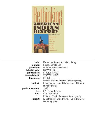 Rethinking American Indian history