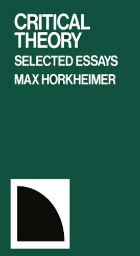 Critical theory: selected essays