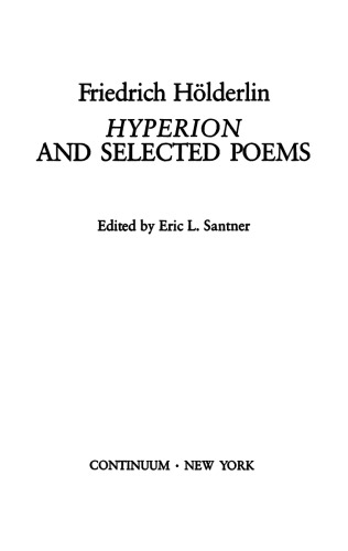 Hyperion and Selected Poems (German Library)