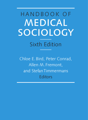 Handbook of Medical Sociology
