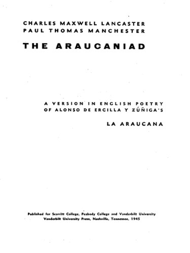 The Araucaniad