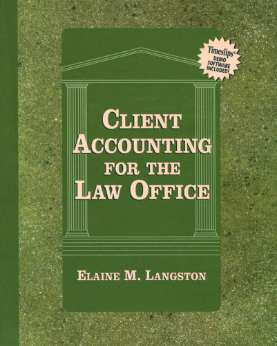 Client Accounting for the Law Office (Lq-Paralegal)