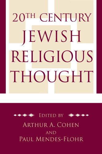 20th Century Jewish Religious Thought